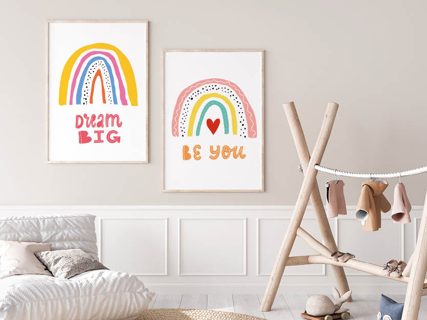 Poster - Regenbogen &quot;Dream BIG&quot;