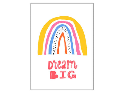 Poster - Regenbogen &quot;Dream BIG&quot;