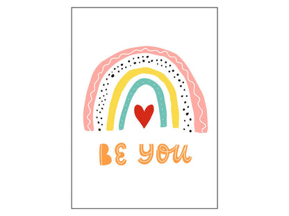 Poster - Regenbogen &quot;Be you&quot;