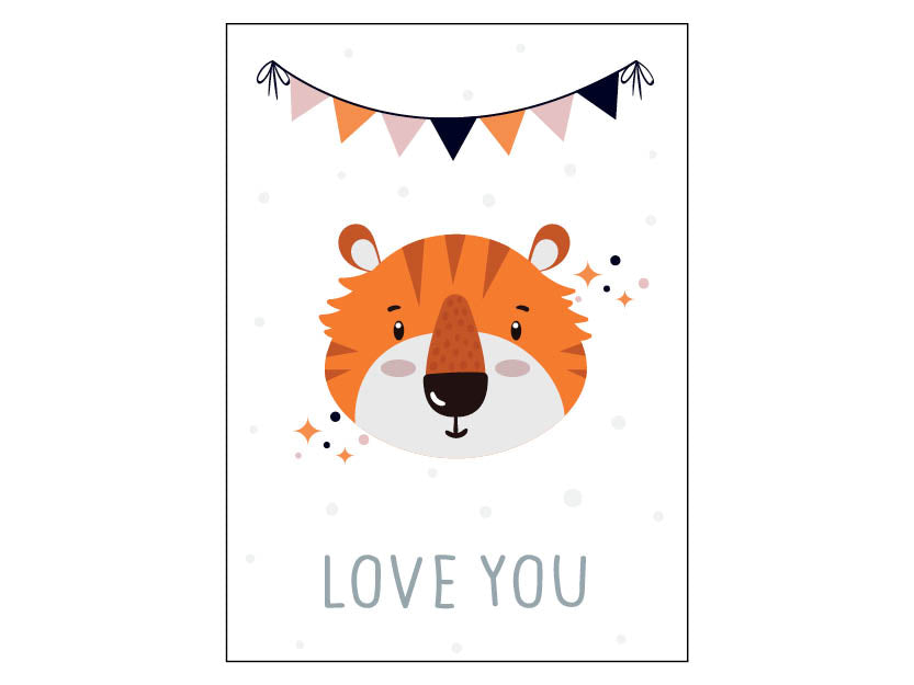 Poster - Tiger &quot;Love you&quot;