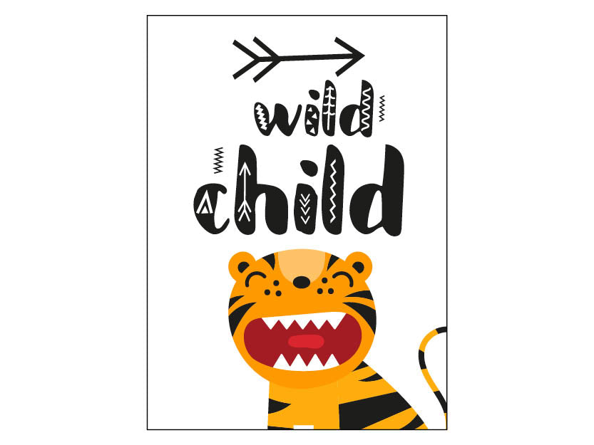 Poster - Tiger &quot;wild child&quot;