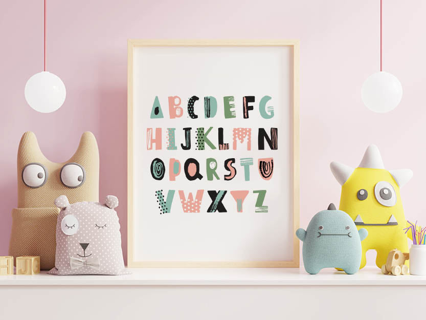 Poster - Alphabet Rosa