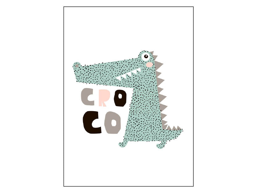 Poster - Krokodil &quot;Croco&quot;